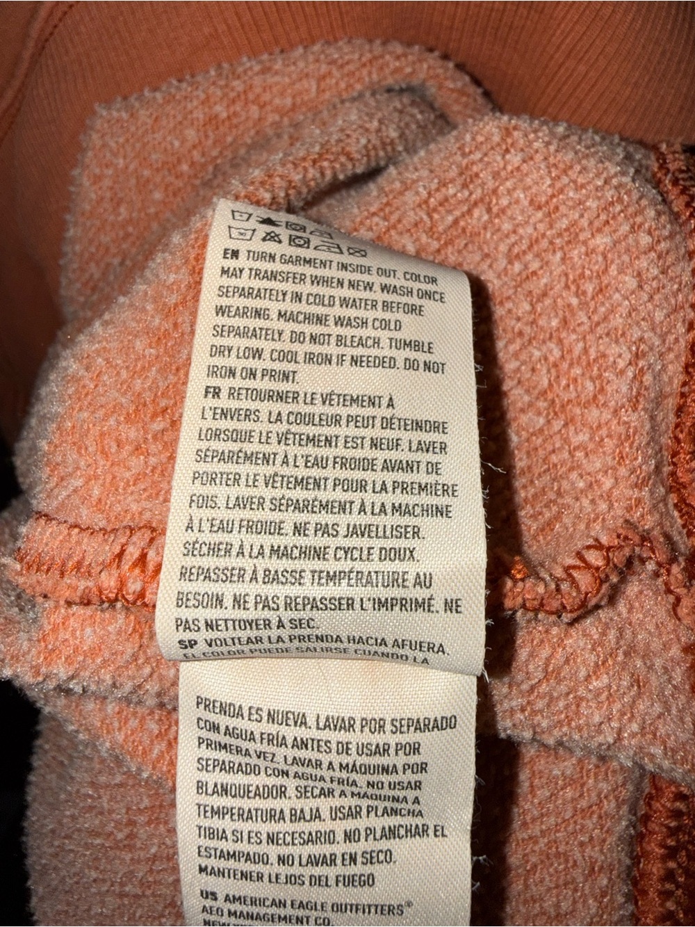 American Eagle Outfitters Orange Halloween Graphic Crewneck Sweatshirt - Picture 6 of 7